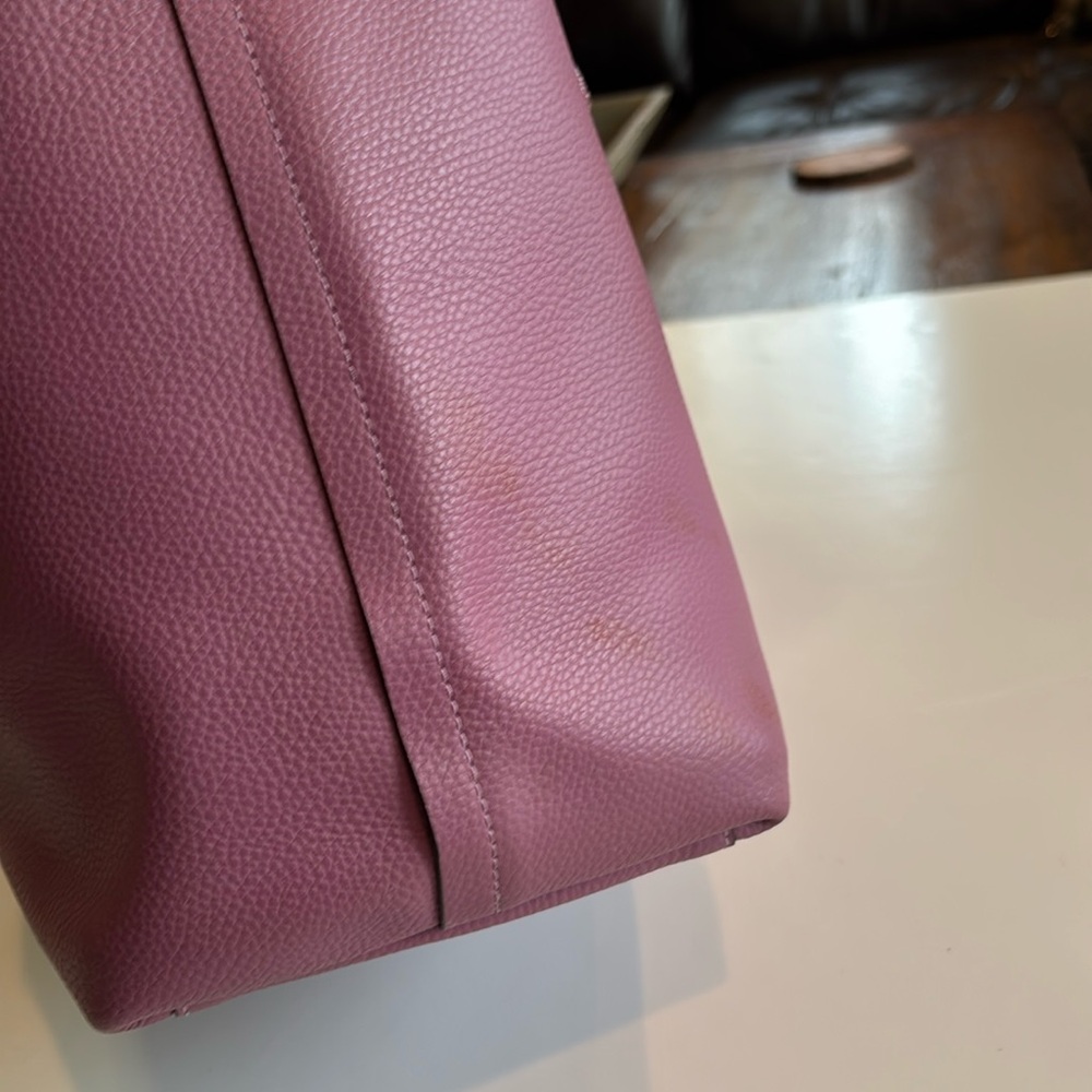 Coach Market Pink Glitter Turnlock Tote Bag - Picture 6 of 16